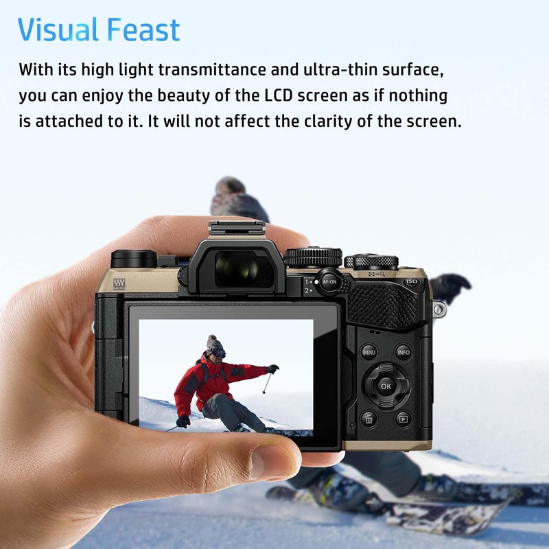 NOUKAJU Screen Protector for OM SYSTEM OM-5 Mark II, HD