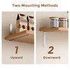 Sayayo 4pcs 125mm x 75mm Brushed Stainless Steel Shelf Support