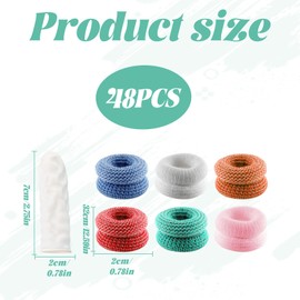 48 Finger Bandage,Finger Cots,Finger Stall,Including Cotton Finger Cots and Rubber Gloves,Finger Bandages Tubular,Thumb Bandage,Finger Protectors Used for Wound Support and Protection