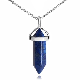 Philip Jones Lapis Genuine Gemstone Necklace