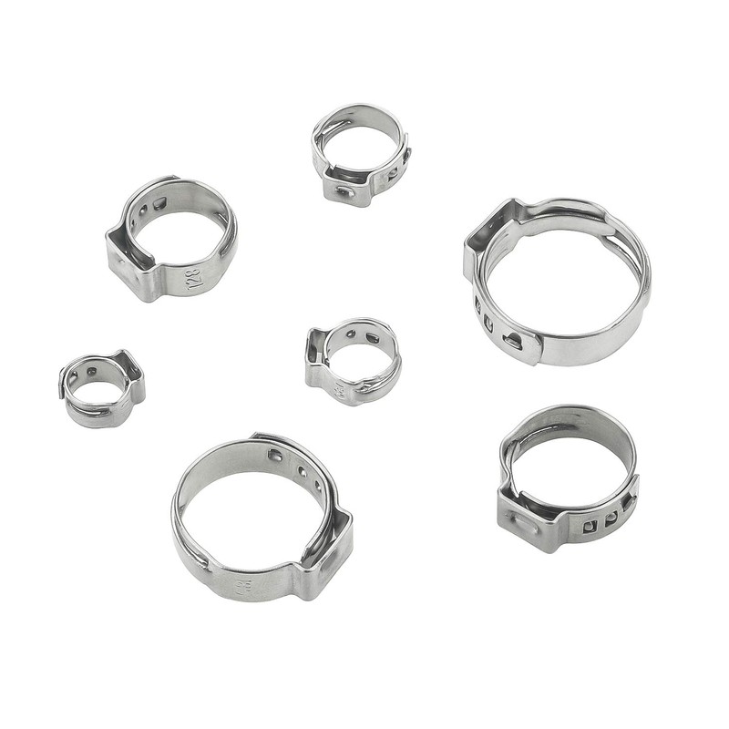 DYWISHKEY 304 Stainless Steel Single Ear Hose Clamps with Pincers
