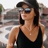 LSxAB Infinity Symbol Heart Intial A Letter Necklace for Women