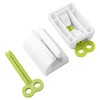 2pcs Rolling Tube Toothpaste Squeezer Toothpaste Seat Holder Stand for