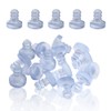 Luomorgo 50Pcs Stem Bumper Glides, Glass Top Table Bumpers with