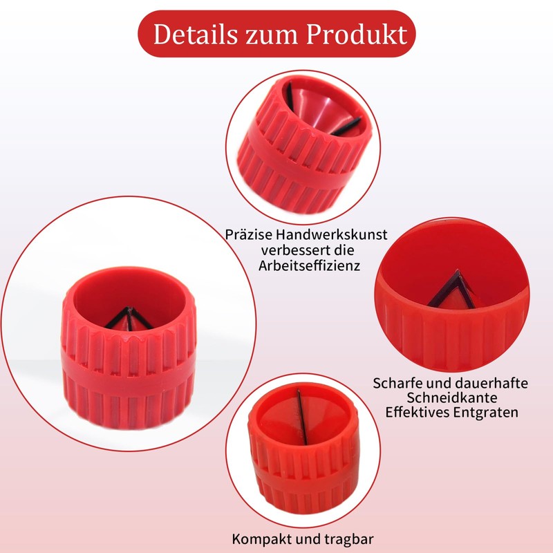 Universal 2-in-1 Copper Pipe Deburring Tool Deburring Tool Plastic Copper