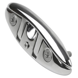 MEMUME Folding Boat Cleats 5 inch 6 inch 316 Stainless Steel Flip up Dock Cleats Marine Grade Rope Cleat for Deck with Fasteners (6 inch 1 Pack)