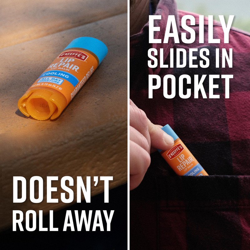 O'Keeffe's Lip Repair Lip Balm With Cooling Relief for Dry,