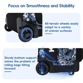 KAVIGOR Rolling Baseball Bag with Wheels for Youth, 60L Capacity Softball Equipment Bag Holds 4 Bats with Shoe Compartment for Boys & Girls