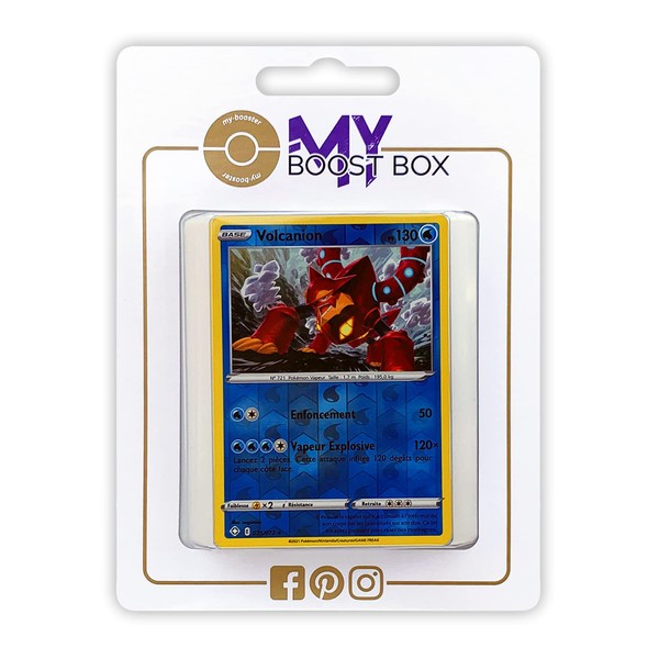 my-booster SWSH045-FR25-MB-025 Volcanion 025/072 Reversible Holo-Myboost X Epée et Bouclier
