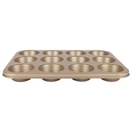 David Burke Kitchen Commerical Weight 12 Cup Muffin Pan Bronze Bakeware
