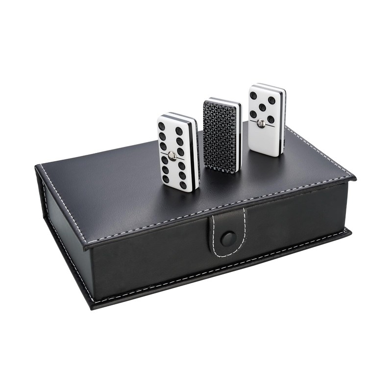 Domino Plata Profesional + CUBILETE Liso + Dados DE Poker