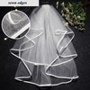 DEEDOCHY Wedding Veil,Bridal Veil,Veils for Women Wedding,2 Tiers White Bridal