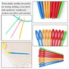 50 PCS Large Eye Plastic Needles(3.5Inch/9cm), Blunt Needles Learning Needles,