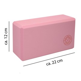 Yoga Block Set of 2 VonBueren Pink | 22 x 12 x 7.5 cm Each Yoga Block | Yoga Blocks for Men and Women Made of EVA | Blocks for Pilates