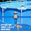 Menkxi Dual Split Swimming Pool Hose Plunger Valve, 2 in