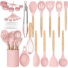 Feuora Premium Silicone Kitchen Cooking Utensils Set, 33pcs – 446°F