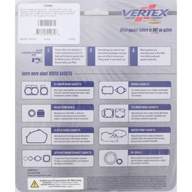 Vertex Vertex Gasket 723060 Exhaust Gasket Kit Compatible With/Replacement For Ski-Doo 7-MXZ X 600R Etec 2018, Expedition 600 2-Stroke ETEC 2016, Expedition 600 HO/TUV/SDI 2005-2009