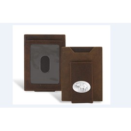 Alabama Elephant - Crazy Horse Leather Front Pocket Wallet