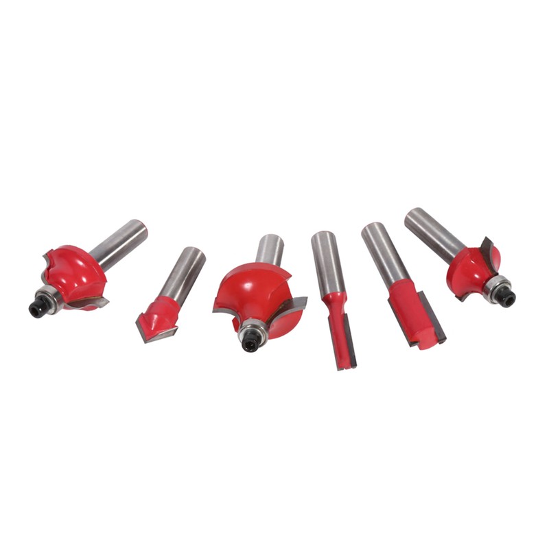 12pcs 8mm Shank Cemented Carbide Router Bit Woodworking Cutter Bit