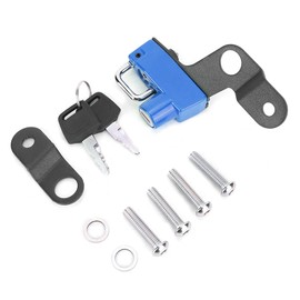 Motorcycle Modification Aluminum Alloy Helmet Lock Mount Hook Fit for Suzuki GSX1300R / Hayabusa 2008+(Blue )