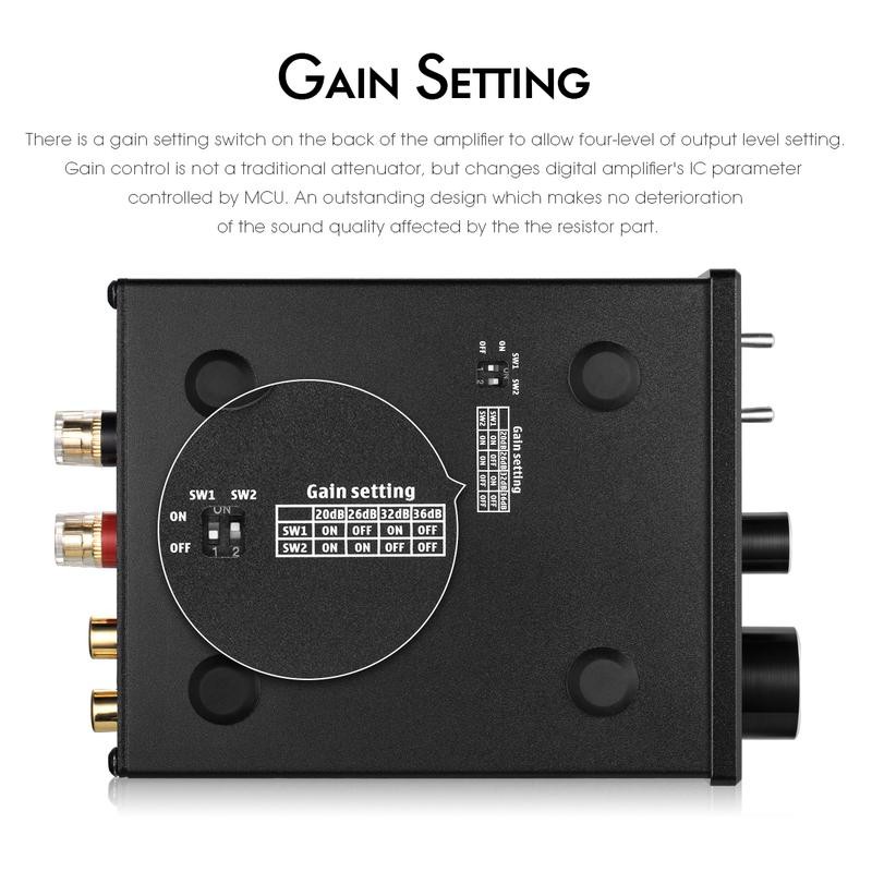 Nobsound G2 Subwoofer / Full-Frequency Mono Channel Digital Power Amplifier