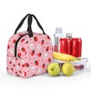 Dkoalhia - Lonchera con aislamiento de fresa con bolsillo reutilizable