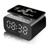 Yjijaiifd Bluetooth 5.0 Wireless Charger Computer Speaker LED Alarm Clock