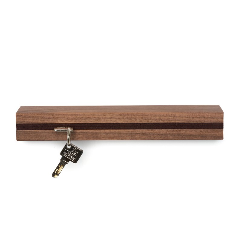 Buchenbusch urban design Key Rack Walnut, Felt Insert Coffee Brown