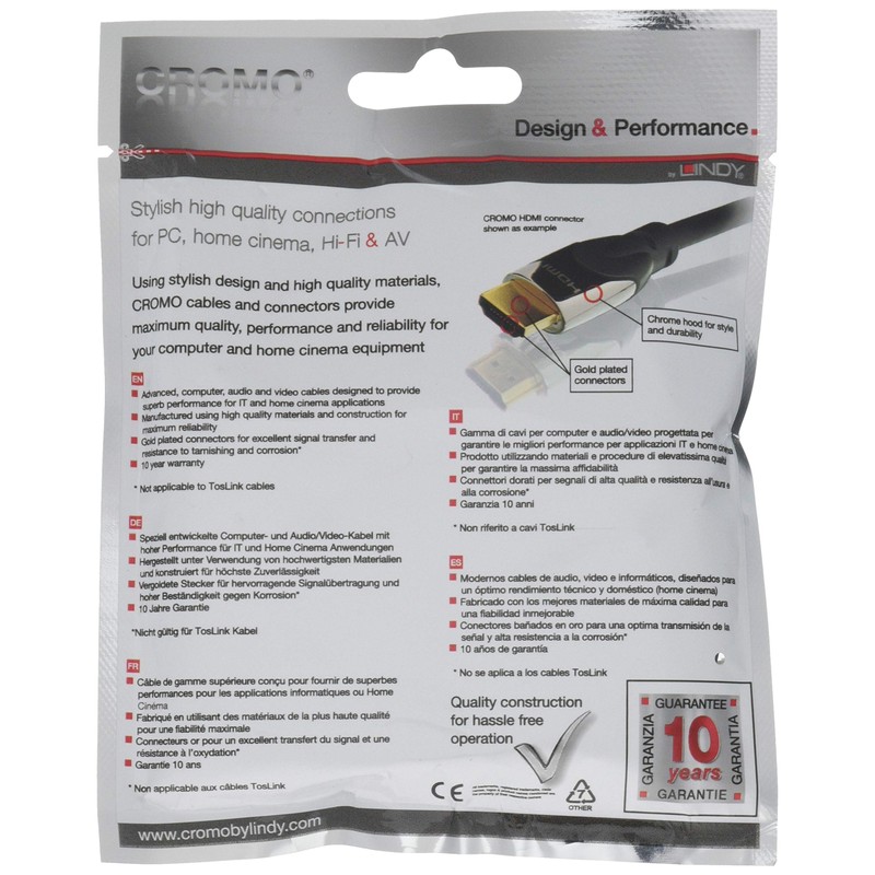 LINDY 0.5 Meter CROMO USB 3.0 Type A to A