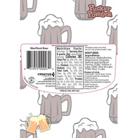 Pucker Powder Sweet Root Beer,Party Favors - Weddings - Receptions - Bridal and Baby Showers - Birthdays - Toppings - Decorations, 9.5oz: - 1 Ct