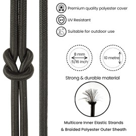 Premium Quality Bungee Cords - 4mm, 5mm, 6mm, 8mm Options – Bungee Rope, Shock Cord, Elastic Rope