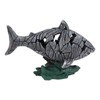 Shark Sculpture Hollowed Waterproof Resin Durable 7.3in Long 4.5in Wide
