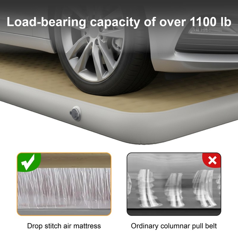 HotMax 4" Drop Stitch Air Mattress, Leak-Proof Inflatable Sleeping Pad