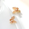 QUKE Butterfly Shape Clip On Earrings Stud Earrings Not Pierced