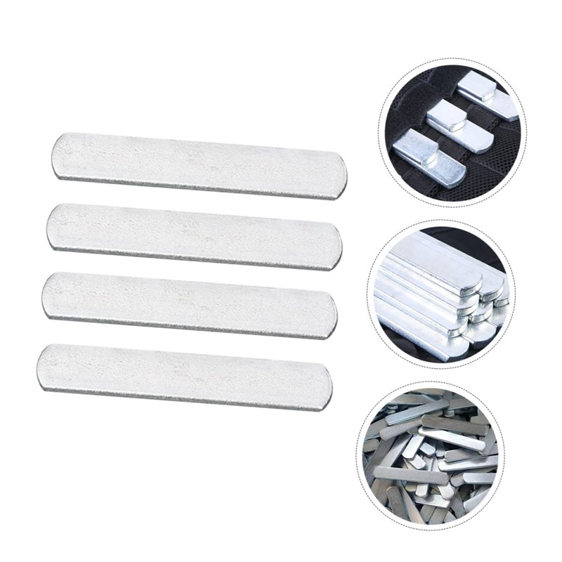 Mipcase Weighted Steel Plate for Fitness Training 4-Piece Set Electroplated