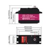 ZOSKAY 80KG Digital Servo 8.4V High Voltage Metal Gear Large