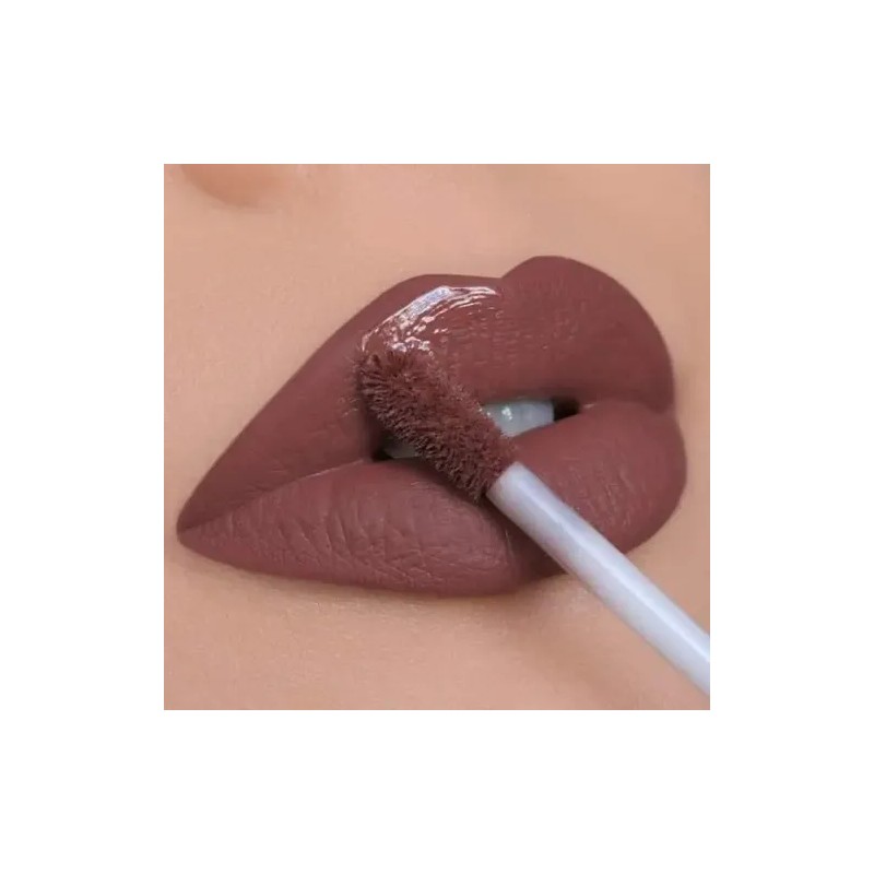 Labial Mate Larga Duración Nude 24 Unidades Favorbeauty Marrón Claro