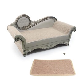 SONGWAY Cat Scratcher Sofa Bed - Corrugated Cardboard Scratching Pad, Luxury Cat Lounge Bed, Furniture Protecter with Textured Scratcher Mat