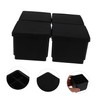 ORFOFE 4pcs Rubber Furniture Pads Skidding Caster Cups Floor Protectors