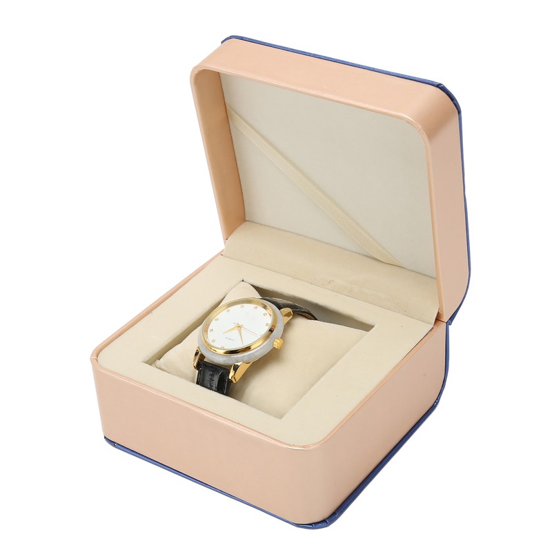 Alloy Quartz Movement Watch Men Elegant Shiny Rhinestone Watch with