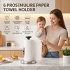 MULIRE Stainless Steel Paper Towel Holder Countertop with Tension Arm