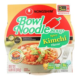 Nong Shim Kimchi Cup - Vegan - Case of 12-3.03 oz.