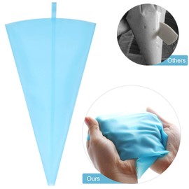 16 bolsas reutilizables para pastelería, bolsas de glaseado de silicona con 8 acopladores para glaseado de glaseado y decorar pasteles, (10,12,14,16 cm)