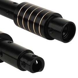 RZXYLRC Rear Axle Tube Black Coating Brass Axle Tube for Axial SCX10 PRO Upgrade 1/10 RC Crawler, 71g (Rear Axle Tube)