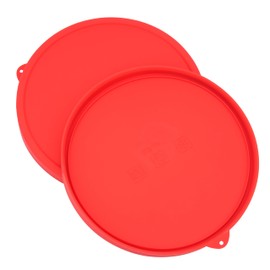 Silicone Lids for Anchor Hocking 4-Quart Glass Mixing Bowls - 2 Pack Leakproof Replacement BPA-Free Lids for Food Storage & Salad Mixing Bowls, Microwave & Dishwasher Safe - Lids Only