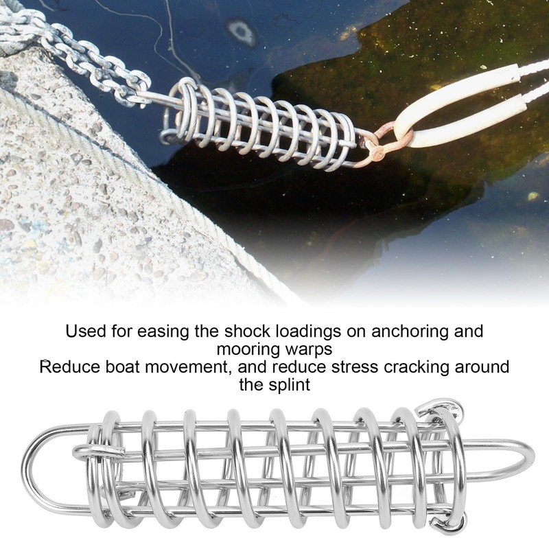 Mooring Spring Stainless Steel Marine Anchor Line Damper Snubber Spring