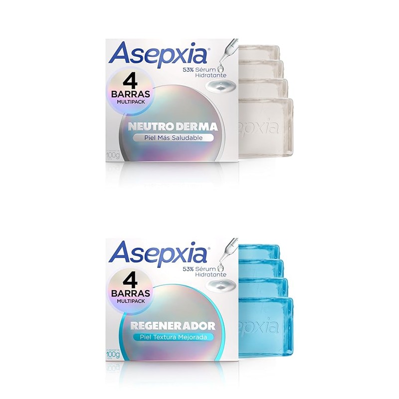 ASEPXIA Jabon NeutroDerma Regenerante 4pk (Bundle)