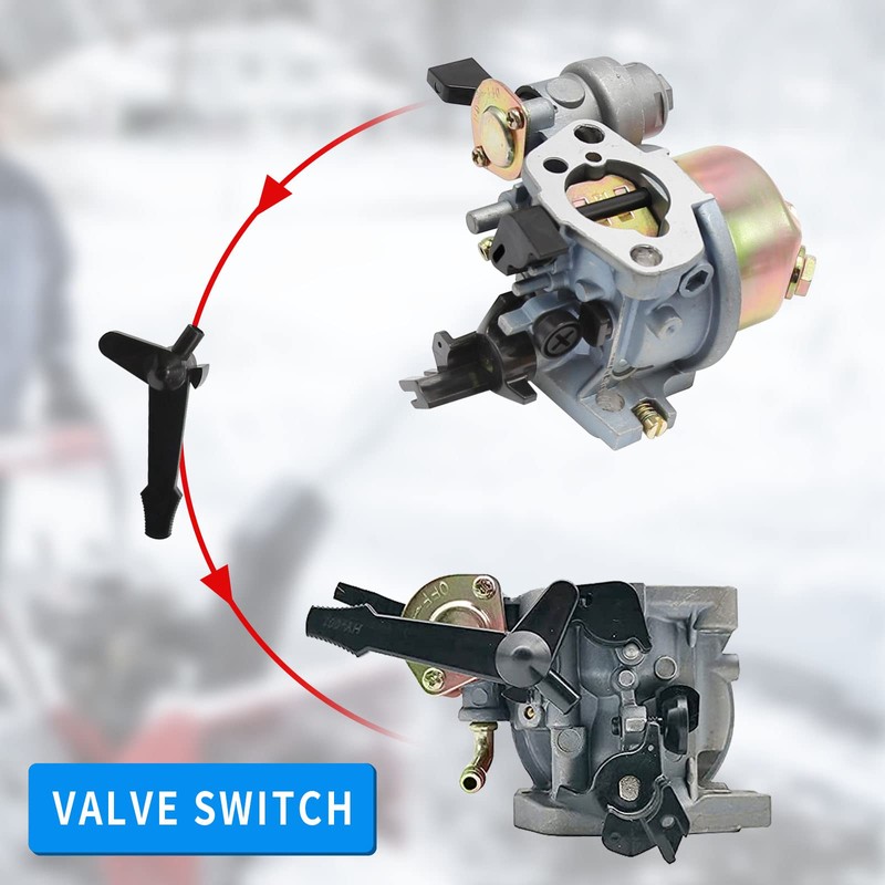 Hoypeyfiy 16100-ZH8-W61 Carburetor Kit, Replacement for Predator 212cc 196cc GX160