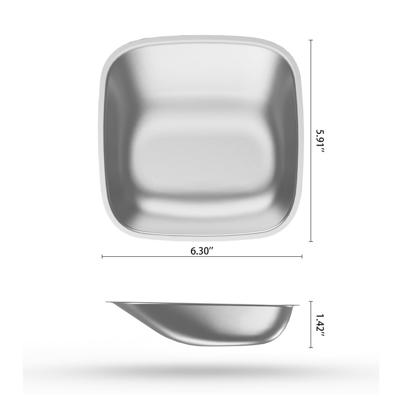 304 Stainless Steel Bowl, Compatible with Mubbi Basic Automatic Feeder,