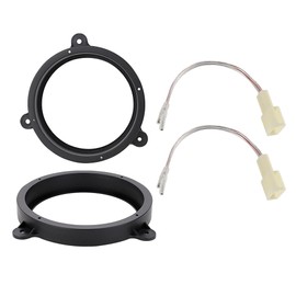 NuIth for Subaru 6.5 Inch Rear Door Speaker Adapter Bracket W/ Speaker Harness 1998-2020 WRX Forester Impreza XV Crosstrek Replace Rear Door Speaker Spacer Ring Kit